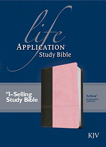 9781414391069: KJV Life Application Study Bible, Second Edition, TuTone (Red Letter, LeatherLike, Dark Brown/Pink)