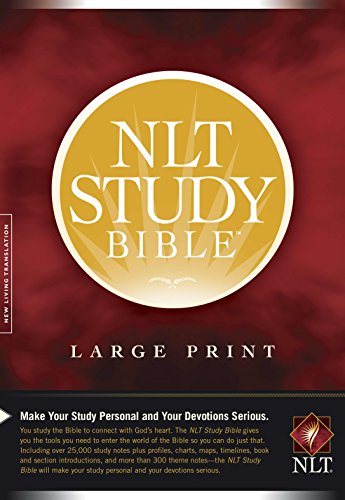 Beispielbild fr NLT Study Bible Large Print (Red Letter, Hardcover) zum Verkauf von Byrd Books