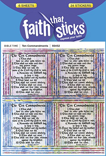 Ten Commandments (Faith That Sticks Stickers)