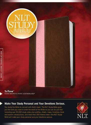 Beispielbild fr NLT Study Bible, TuTone (Red Letter, LeatherLike, Dark Brown/Pink) zum Verkauf von GF Books, Inc.