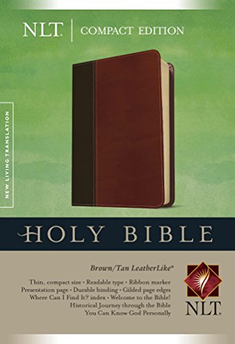 9781414397733: NLT Compact Bible Tutone Brown/Tan: New Living Translation, Brown/Tan, Leatherlike