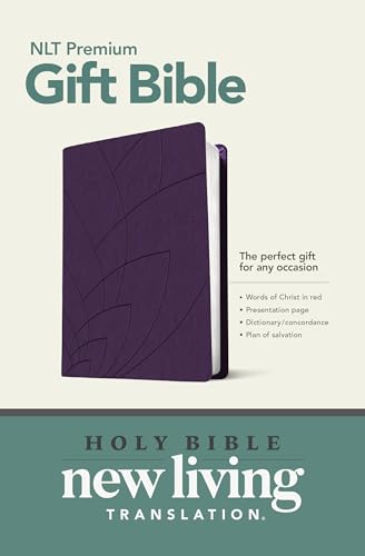 Stock image for Holy Bible: New Living Translation, Purple Petals Leatherlike, Premium Gift Bible, Gift & Award Edition for sale by Revaluation Books