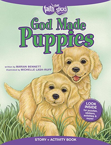 9781414398266: God Made Puppies Story + Activity Book (Faith That Sticks Books)