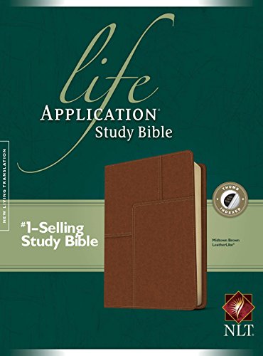 NLT Life Application Study Bible Tutone Black/Onyx (Leather / fine binding)