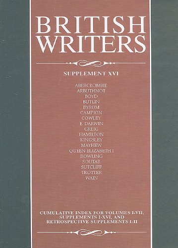 9781414439037: British Writers, Supplement XVI: 16