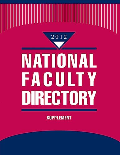 National Faculty Directory, Supplement (9781414447520) by Gale