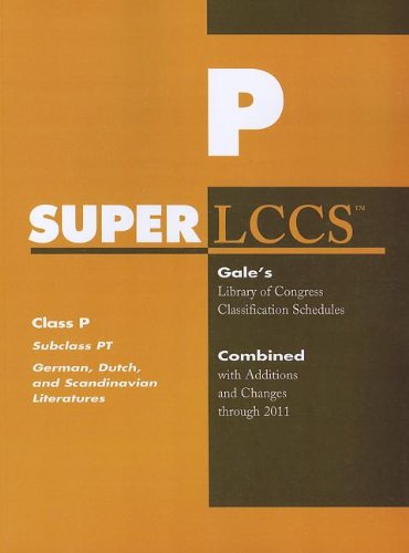 SUPERLCCS: Subclass PT: German literature (9781414448329) by Gale