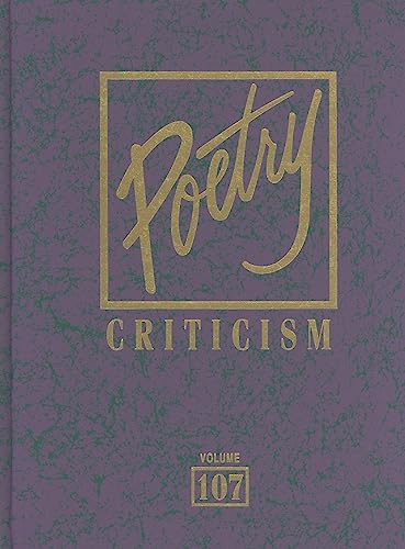Beispielbild fr Poetry Criticism zum Verkauf von Better World Books: West