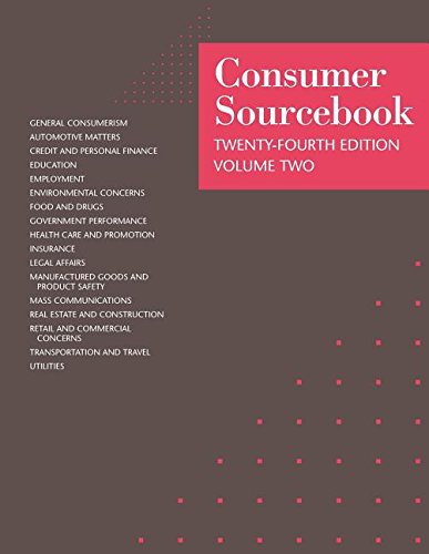 Beispielbild fr Consumer Sourcebook 24 V2 zum Verkauf von Better World Books