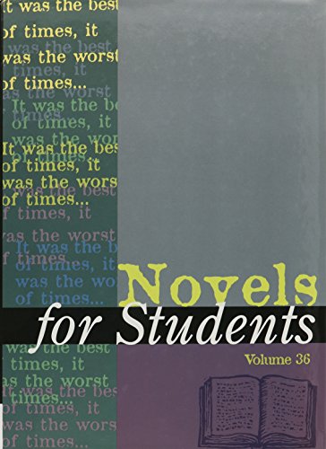 Beispielbild fr Novels for Students: Presenting Analysis, Context and Criticism on Commonly Studied Novels (Novels for Students, 36) zum Verkauf von Wonder Book