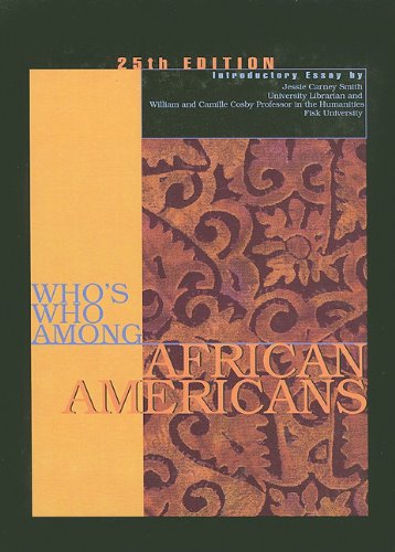Stock image for Who's Who among African Americans 25th Ed for sale by Better World Books