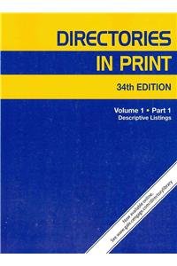 Directories in Print (Directories in Print (2v.)) (9781414468495) by Gale