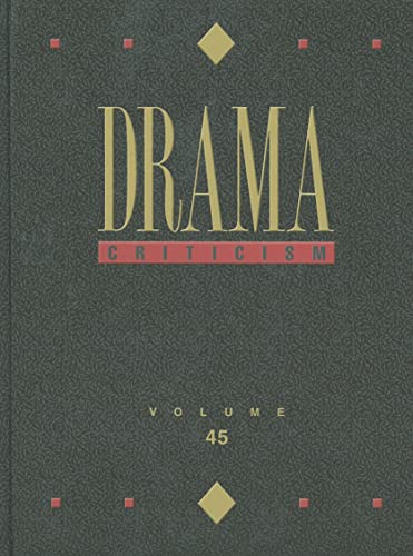 Imagen de archivo de Drama Criticism a la venta por Better World Books