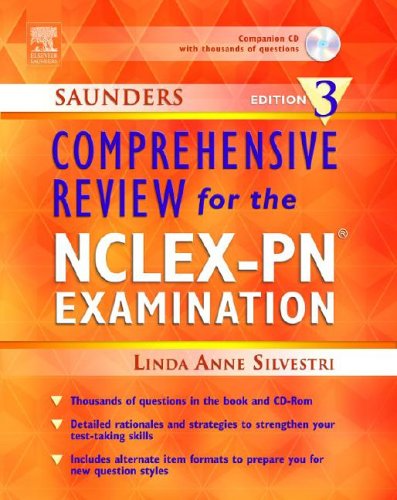 Imagen de archivo de Saunders Comprehensive Review for the Nclex-Pn(r) Examination [With CDROM] a la venta por ThriftBooks-Dallas