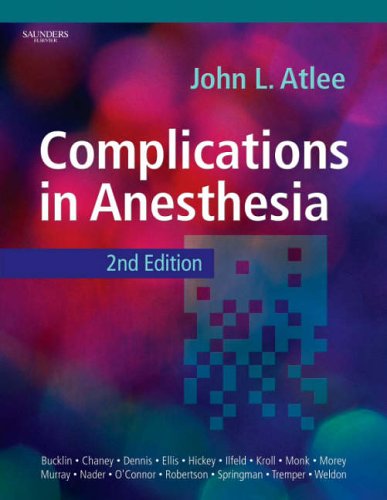 Stock image for Complications in Anesthesia for sale by HPB-Red