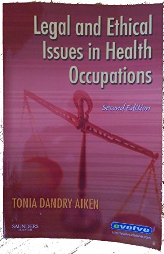 Imagen de archivo de Legal and Ethical Issues in Health Occupations a la venta por Gulf Coast Books