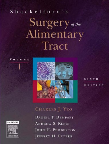 Beispielbild fr Shackelford's Surgery of the Alimentary Tract with CD-ROM: 2-Volume Set zum Verkauf von HPB-Red