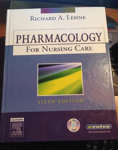 Beispielbild fr Pharmacology for Nursing Care, 6e zum Verkauf von Wonder Book
