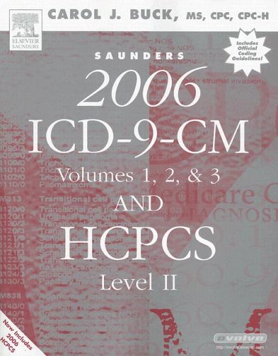 Stock image for Saunders 2006 ICD-9-CM, Vol's 1, 2, & 3 and HCPCS, Level II for sale by a2zbooks