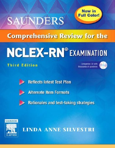 Imagen de archivo de Saunders Comprehensive Review for the NCLEX-RN (R) Examination Full Color Reprint a la venta por Irish Booksellers