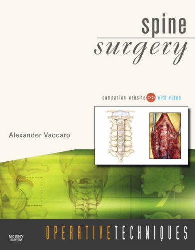 Beispielbild fr Operative Techniques: Spine Surgery: Book, Website and DVD zum Verkauf von HPB-Red
