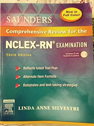 Saunders Comprehensive Review for the NCLEX-RNÂ® Examination with Saunders Online Review Course for the NCLEX-RNÂ® (4-week) Boxed Version Package-Revised Reprint with Full Color Text (9781416034544) by Silvestri PhD RN FAAN, Linda Anne
