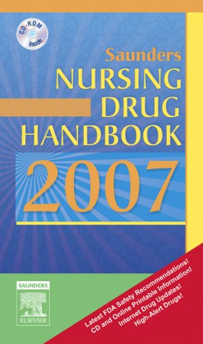 Stock image for Saunders Nursing Drug Handbook 2007 (HODGSON/NURSES DRUG HNDBK) for sale by Irish Booksellers