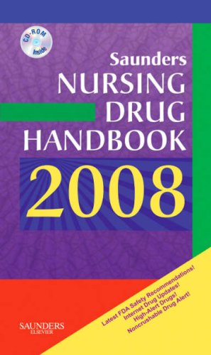 Imagen de archivo de Saunders Nursing Drug Handbook 2008 a la venta por Better World Books