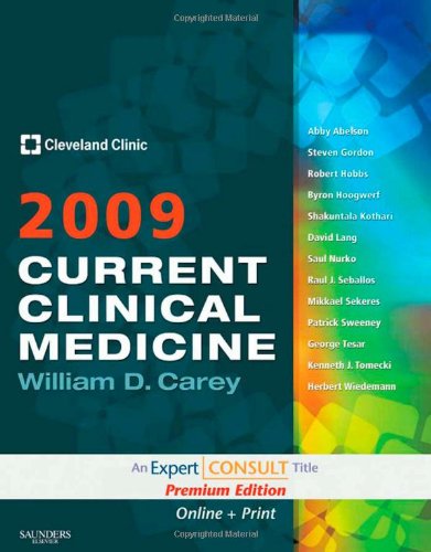 Stock image for Current Clinical Medicine 2009 for sale by Better World Books