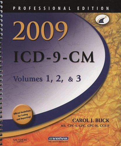 Beispielbild fr 2009 ICD-9-CM, Professional Edition (3 Volumes) zum Verkauf von The Book Cellar, LLC