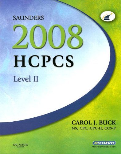 Imagen de archivo de Saunders 2008 HCPCS Level II (Standard Edition) (Saunders HCPCS Level II) a la venta por Wonder Book