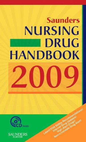 Imagen de archivo de Saunders Nursing Drug Handbook 2009 a la venta por Better World Books