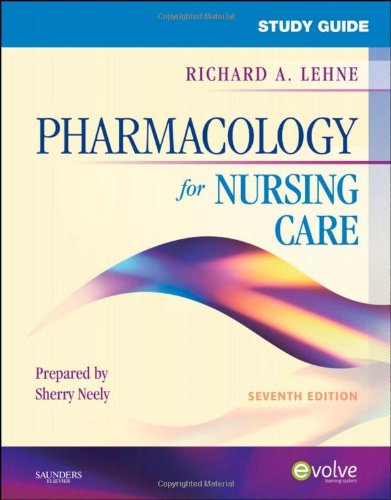 Beispielbild fr Study Guide for Pharmacology for Nursing Care zum Verkauf von Books From California