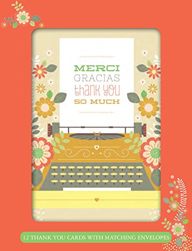 Stock image for Merci Gracias Thank You So Much. 12 Thank You Cards with Matching Envelopes for sale by Valley Books