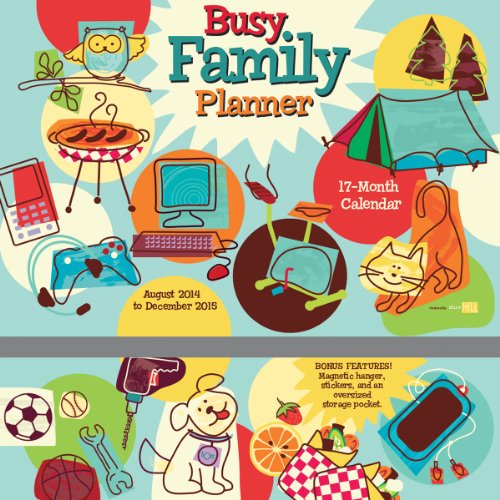 9781416295990: Busy Family Planner 17-Month 2014-2015 Calendar