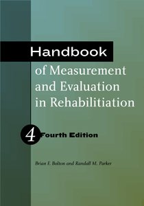 

Handbook of Measurement and Evaluation in Rehabilitation