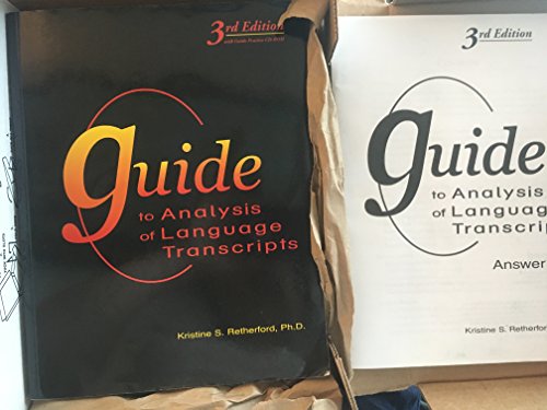 Stock image for Guide to Analysis of Language Transcript for sale by BooksRun