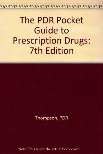 Beispielbild fr The PDR Pocket Guide to Prescription Drugs : 7th Edition zum Verkauf von Better World Books