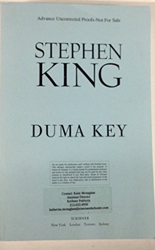 Beispielbild fr Duma Key: A Novel zum Verkauf von Irish Booksellers
