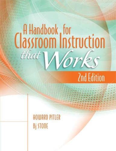 Beispielbild fr A Handbook for Classroom Instruction That Works zum Verkauf von Better World Books