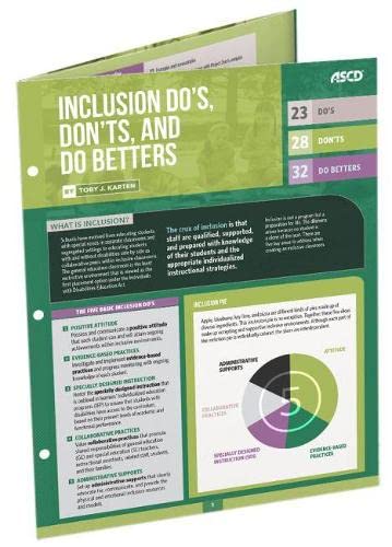 Stock image for Inclusion Dos, Don'ts, and Do Betters (Quick Reference Guide) for sale by HPB-Emerald