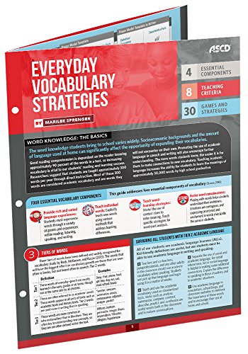 9781416623496: Everyday Vocabulary Strategies: Quick Reference Guide
