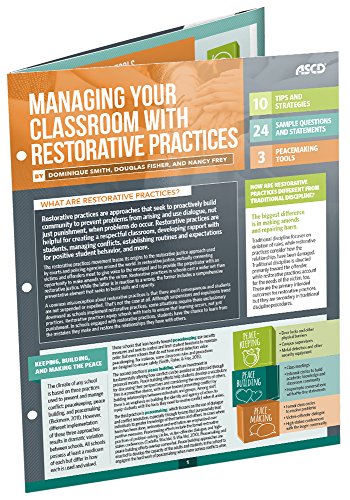 Beispielbild fr Managing Your Classroom with Restorative Practices (Quick Reference Guide) zum Verkauf von HPB-Red