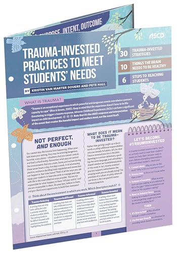 Beispielbild fr Trauma-Invested Practices to Meet Students Needs (Quick Reference Guide) zum Verkauf von Ebooksweb
