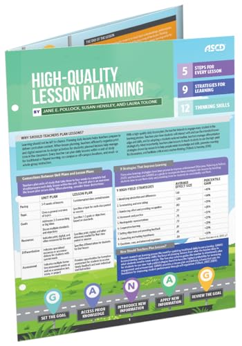 Imagen de archivo de High-Quality Lesson Planning (Quick Reference Guide) a la venta por GF Books, Inc.