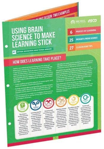 Imagen de archivo de Using Brain Science to Make Learning Stick (Quick Reference Guide) a la venta por Books Unplugged