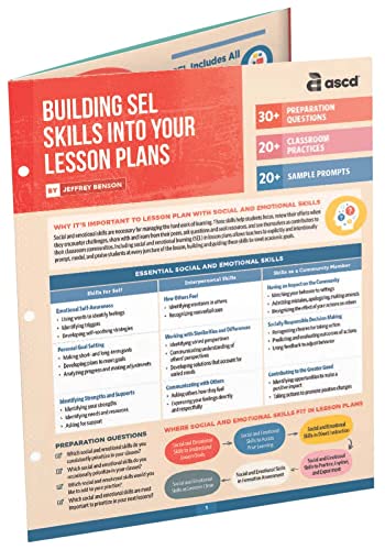 Imagen de stock para Building SEL Skills into Your Lesson Plans (Quick Reference Guide)