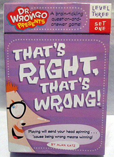 Imagen de archivo de That's Right, That's Wrong!: Level Three Set One a la venta por Revaluation Books