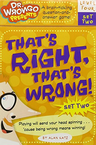 Stock image for That's Right, That's Wrong!: Level Four, Set Two for sale by HPB-Diamond