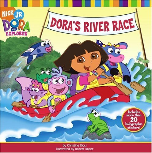 Beispielbild fr Dora's River Race [With More Than 20 Holographic Stickers] zum Verkauf von ThriftBooks-Atlanta